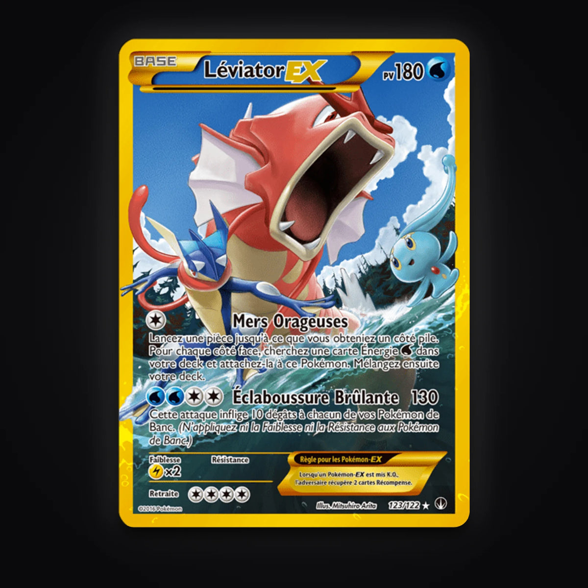 Léviator EX 123/122 XY Rupture Turbo carte Pokémon française